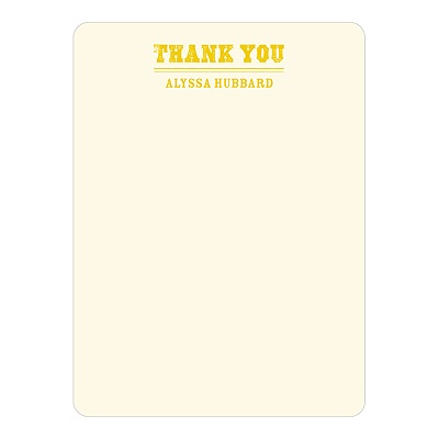 Contemporary Gratitude -- Personalized Thank You Cards
