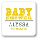 Vintage View -- Baby Shower Favor Stickers