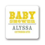 Vintage View -- Baby Shower Favor Stickers