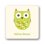 Whimsical Hoot -- Baby Shower Favor Stickers