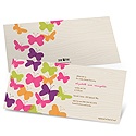 Flowing Wood Design -- Butterfly Baby Shower Invitations