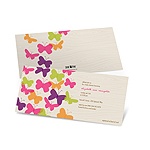 Flowing Wood Design -- Butterfly Baby Shower Invitations