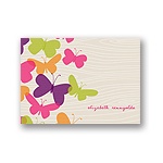 Flowing Wood Design -- Butterfly Thank You Cards