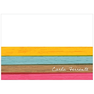 Colorful Stripes -- Baby Shower Thank You Notes
