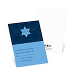 Geometric Star -- Bar Mitzvah Invitation Response Cards