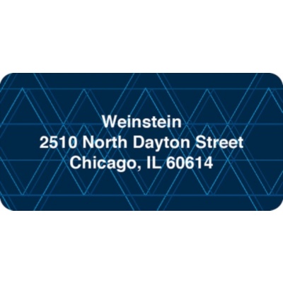 Geometric Pattern -- Contemporary Address Labels