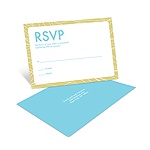 Flowing Frame -- Bar Mitzvah RSVP Postcards