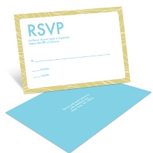 Flowing Frame -- Bar Mitzvah RSVP Postcards