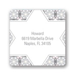 Custom Kaleidoscope Designs in Grey -- Trendy Address Labels