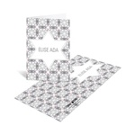 Custom Kaleidoscope Designs in Grey -- Bat Mitzvah Thank You Notes