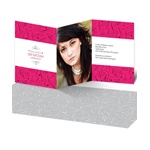 Photo Block and Swirls -- Unique Bat Mitzvah Invitations