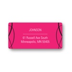 Chic Swirls -- Bat Mitzvah Return Address Labels