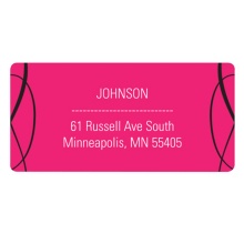 Chic Swirls -- Bat Mitzvah Return Address Labels