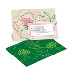 Modern Floral Stenciling -- Custom Bat Mitzvah Invitations