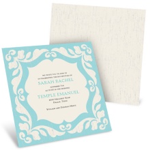 Rustic Finish -- Modern Bat Mitzvah Invitations