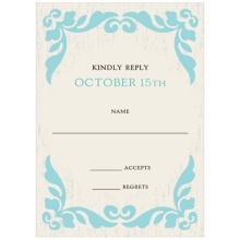 Rustic Finish -- Reply Cards