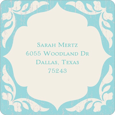 Rustic Finish -- Current Address Labels