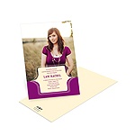 Classy Side Sweep -- Fun Bat Mitzvah Invitations