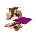 Classy Side Sweep -- Custom Photo Thank You Cards