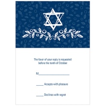 Sketched Star of David -- Casual Reply Cards