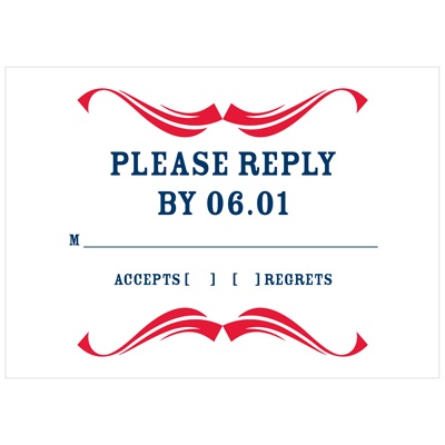 Simple Swirls -- Party Response Cards