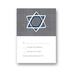 Grosgrain Sketch -- Bat Mitzvah Response Cards
