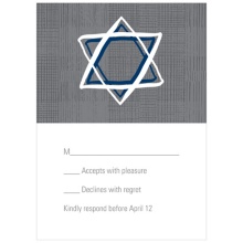 Grosgrain Sketch -- Bat Mitzvah Response Cards