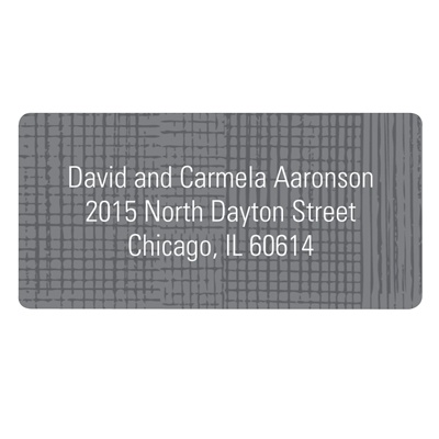 Grosgrain Sketch -- Contemporary Address Labels