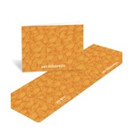 Flowing Pattern -- Orange Thank You Cards