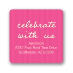Blushing Bat Mitzvah -- Square Address Labels