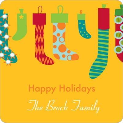 Hang the Christmas Stockings -- Christmas Gift Stickers