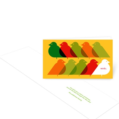 THE GOLDEN TICKET -- BOY PHOTO BIRTH ANNOUNCEMENT, 2in. x 4in. Folded Holiday Card