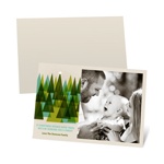 Modern Christmas Trees -- Recycled Photo Christmas Cards