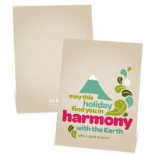 Perfect Harmony -- Recycled Paper Christmas Cards