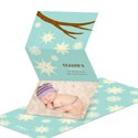 Whimsical Snowflakes -- Go Green Christmas Cards