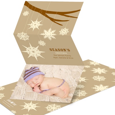 Whimsical Snowflakes -- Unique Christmas Cards