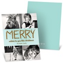 Merry Branches -- Recycled Christmas Photo Collage Cards