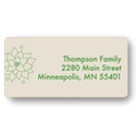 Poinsettia Connection -- Christmas Return Address Labels