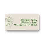 Poinsettia Connection -- Christmas Return Address Labels