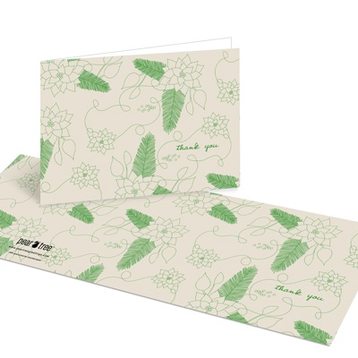 Poinsettia Connection -- Christmas Gift Thank You Notes