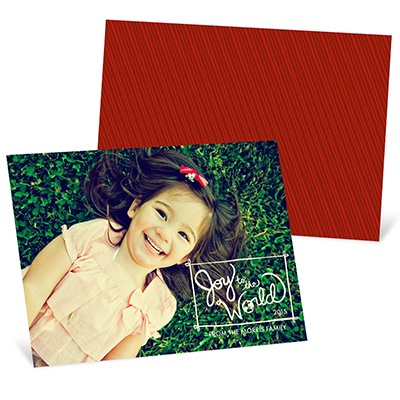 Trendy And Joyful -- Recycled Holiday Photo Cards