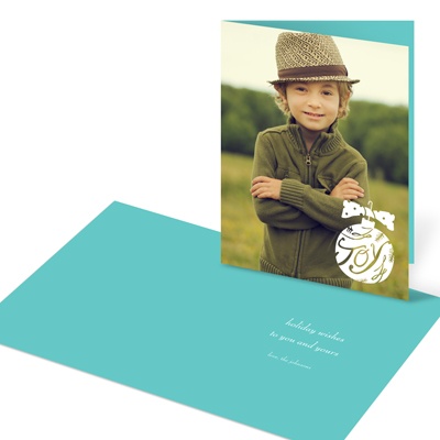 Falling Needles -- Holiday Photo Greeting Cards