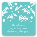 Falling Needles -- Christmas Address Labels