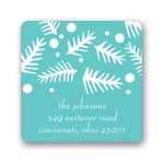 Falling Needles -- Christmas Address Labels