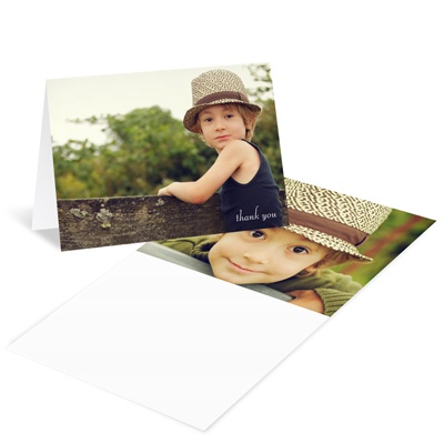Falling Needles -- Christmas Photo Thank You Cards