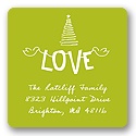 Fun Strung Love -- Holiday Return Address Labels