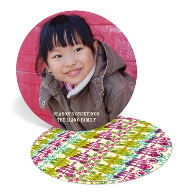 Have Yourself a Chic Christmas -- Round Christmas Cards