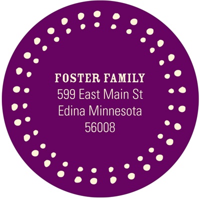 Contemporary Spotlight -- Holiday Address Labels