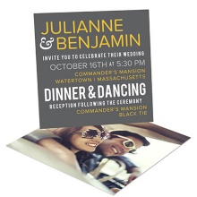 Modern Message -- Poster Wedding Invitations