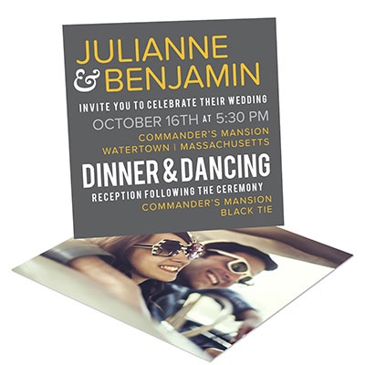 Modern Message -- Poster Wedding Invitations